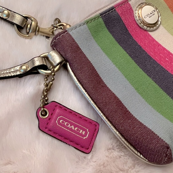Coach Wristlet- Multi Colored - Picture 3 of 8